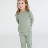 Two Piece Pajamas | Mineral Green