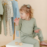Two Piece Pajamas | Mineral Green