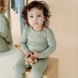 Two Piece Pajamas | Mineral Green