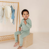 Two Piece Pajamas | Mineral Green