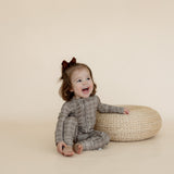 Zipper Sleeper | Cocoa Plaid