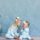 Zipper Sleeper | Tiny Blooms Ice