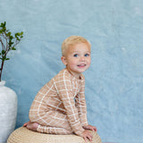 Zipper Sleeper | Sandy Horizon Plaid