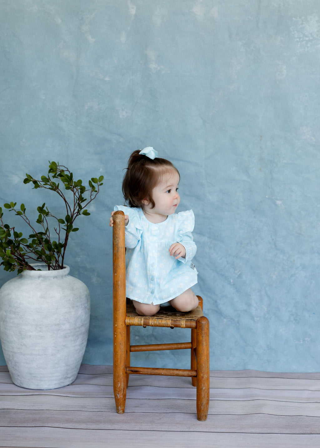 Linden Blouse & Bloomer Set – Tiny Blooms Ice | Remi & Capri