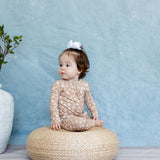Zipper Sleeper | Tiny Blooms Sand