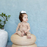 Zipper Sleeper | Tiny Blooms Sand