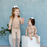 Zipper Sleeper | Tiny Blooms Sand