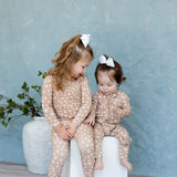 Zipper Sleeper | Tiny Blooms Sand