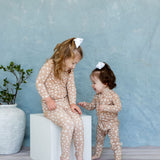 Zipper Sleeper | Tiny Blooms Sand