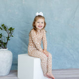 Two Piece Pajamas | Tiny Blooms Sand