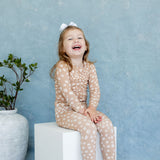Two Piece Pajamas | Tiny Blooms Sand