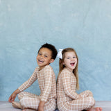 Two Piece Pajamas | Sandy Horizon Plaid