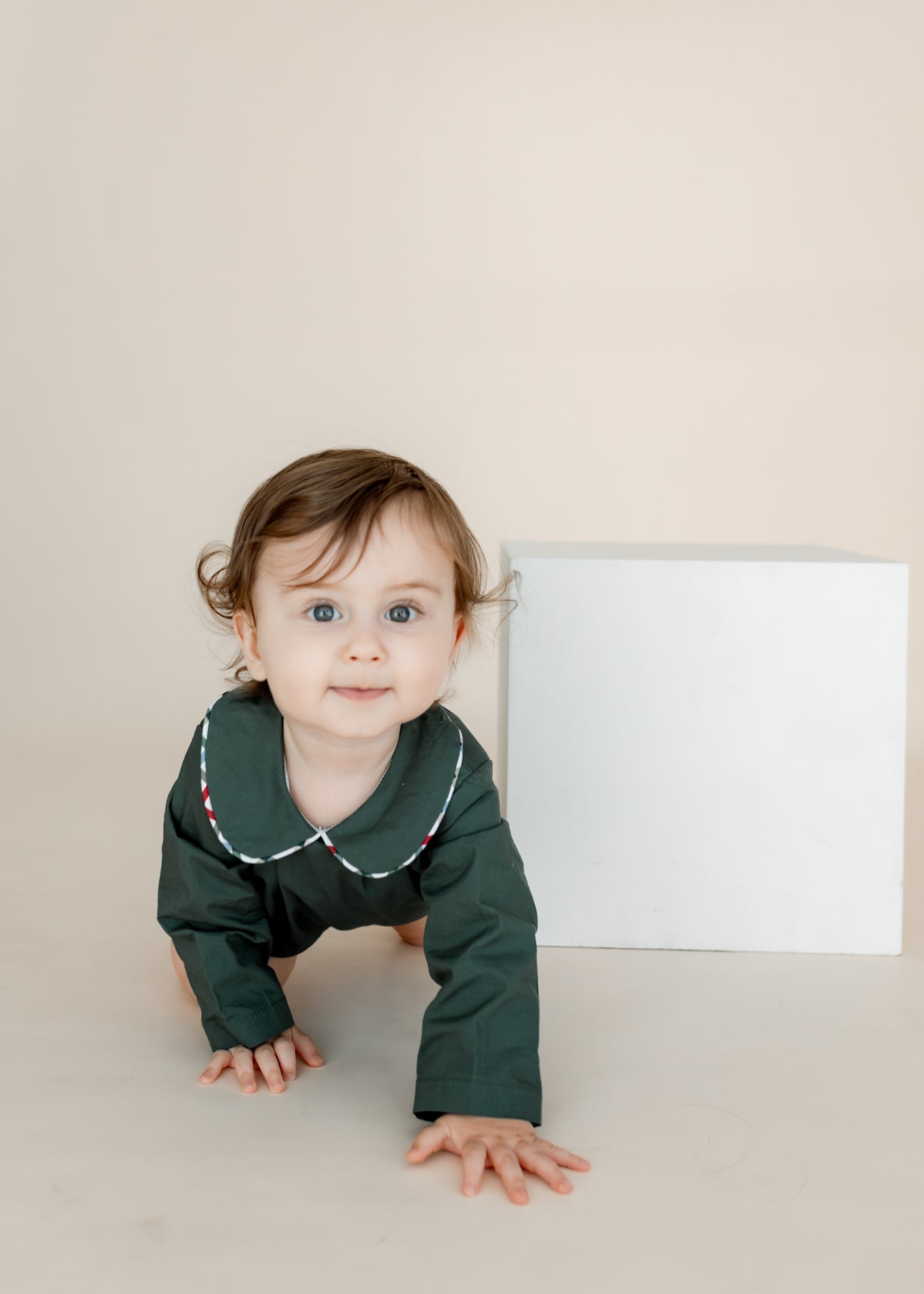 Vintage Green + Plaid Bubble | Remi & Capri