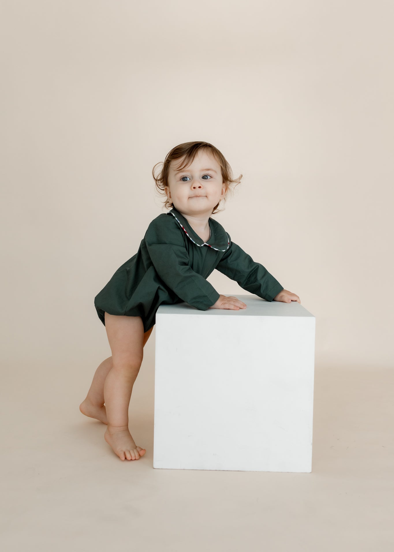 Vintage Green + Plaid Bubble | Remi & Capri