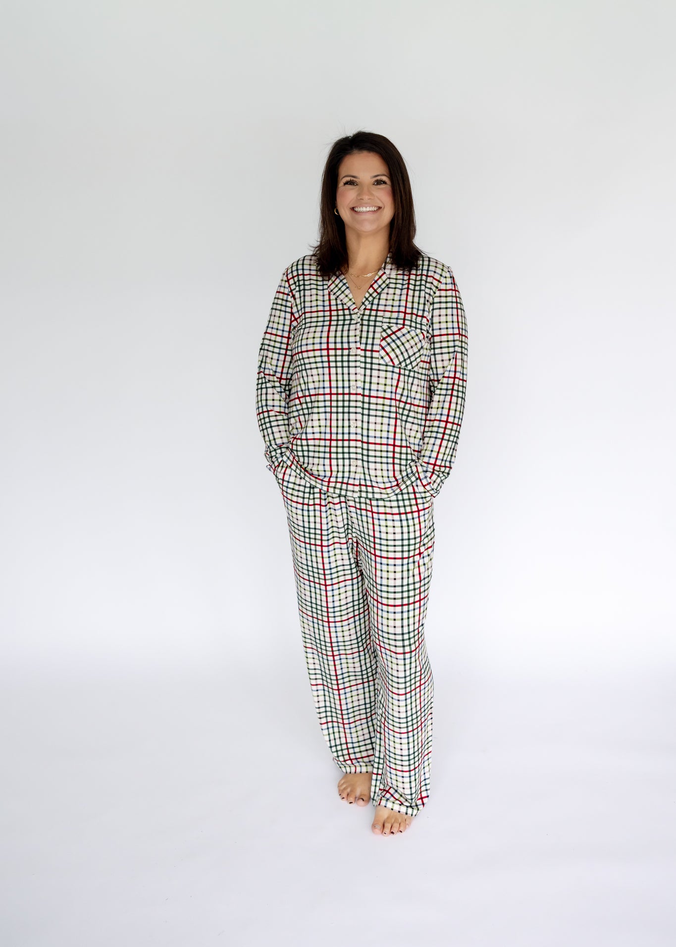 Women's Vintage Plaid Set | Remi & Capri